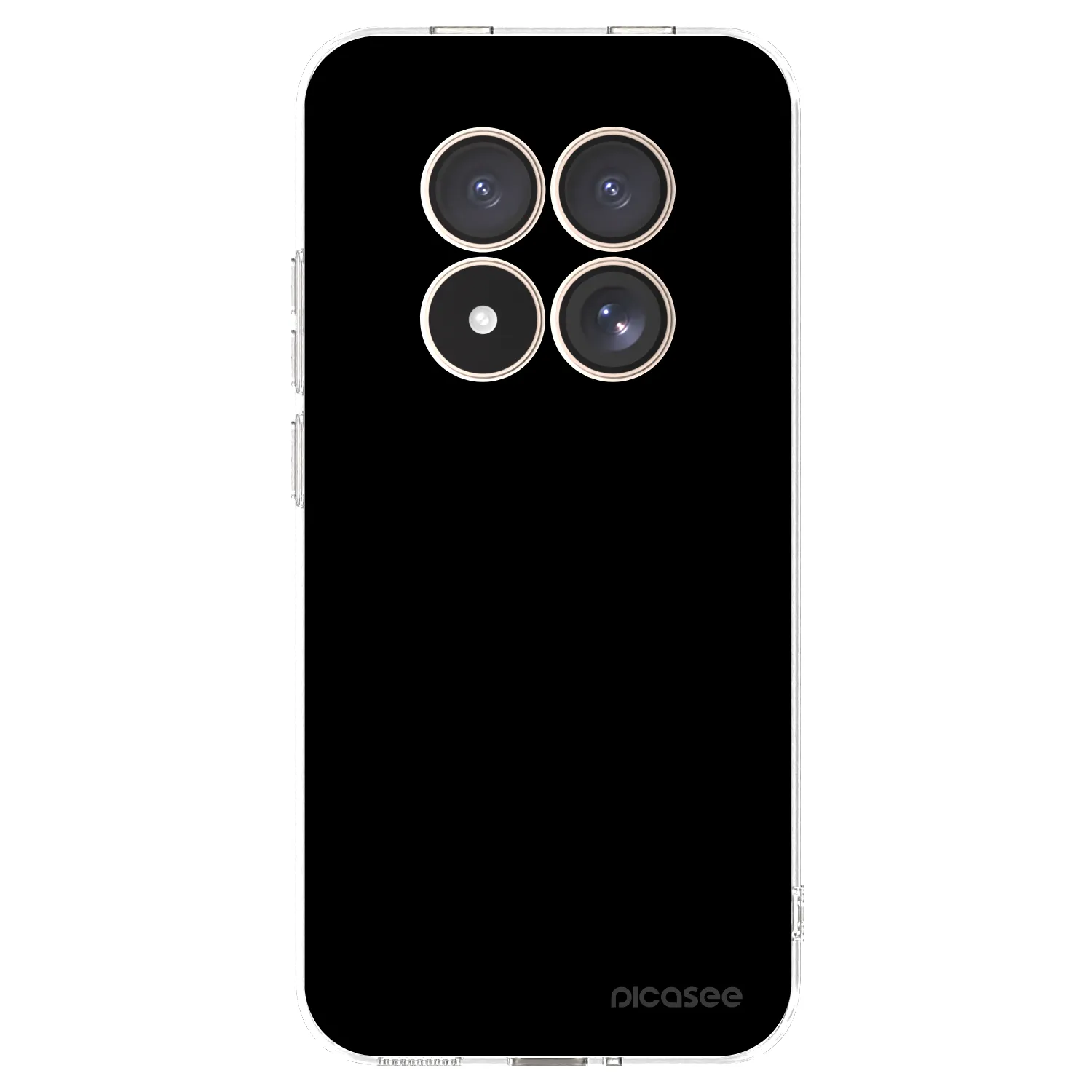 Picasee silikonska prozirna maskica za Xiaomi Redmi Note 15 Pro 4G - Black Bliss