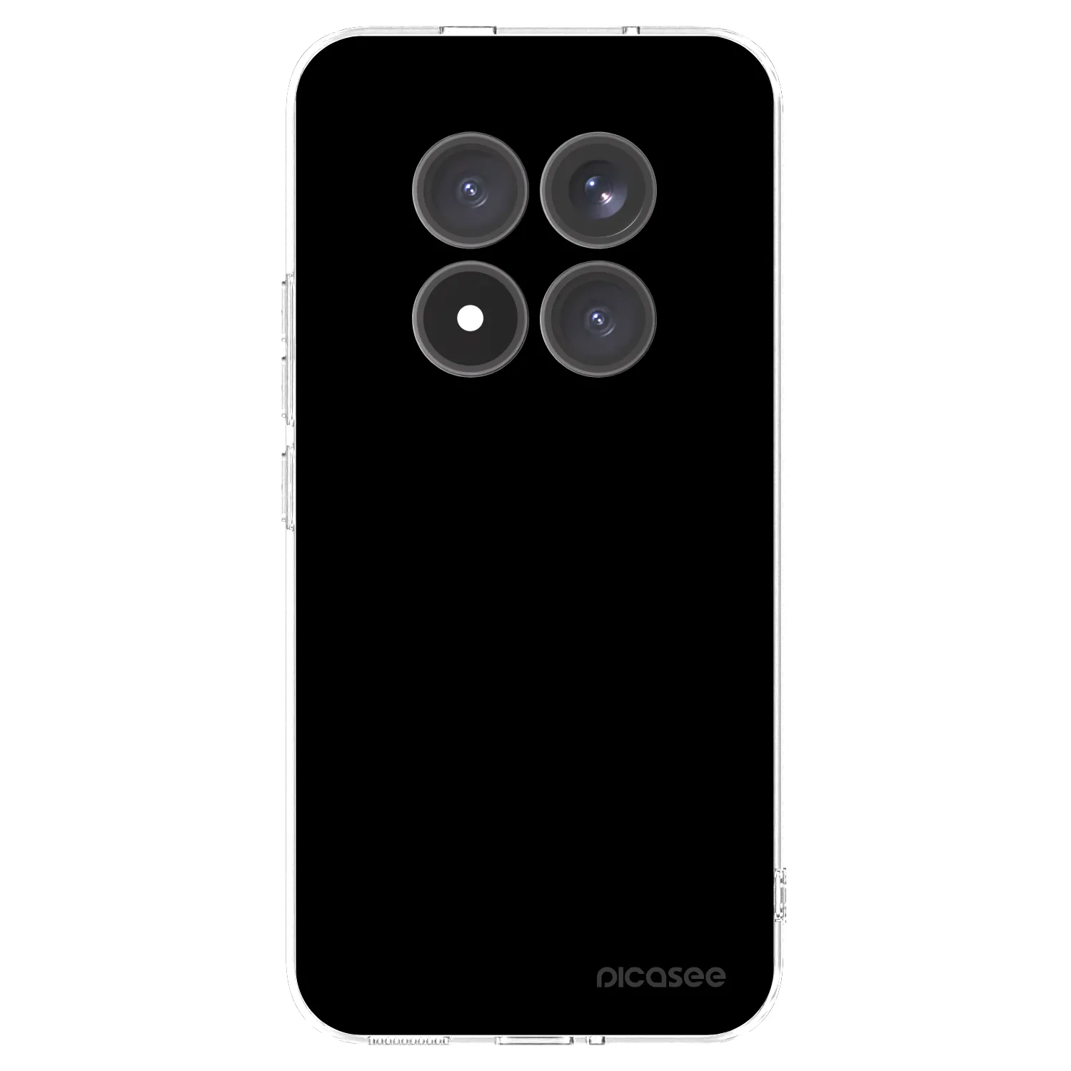 Picasee silikonska prozirna maskica za Xiaomi Redmi Note 15 Pro+ - Black Bliss