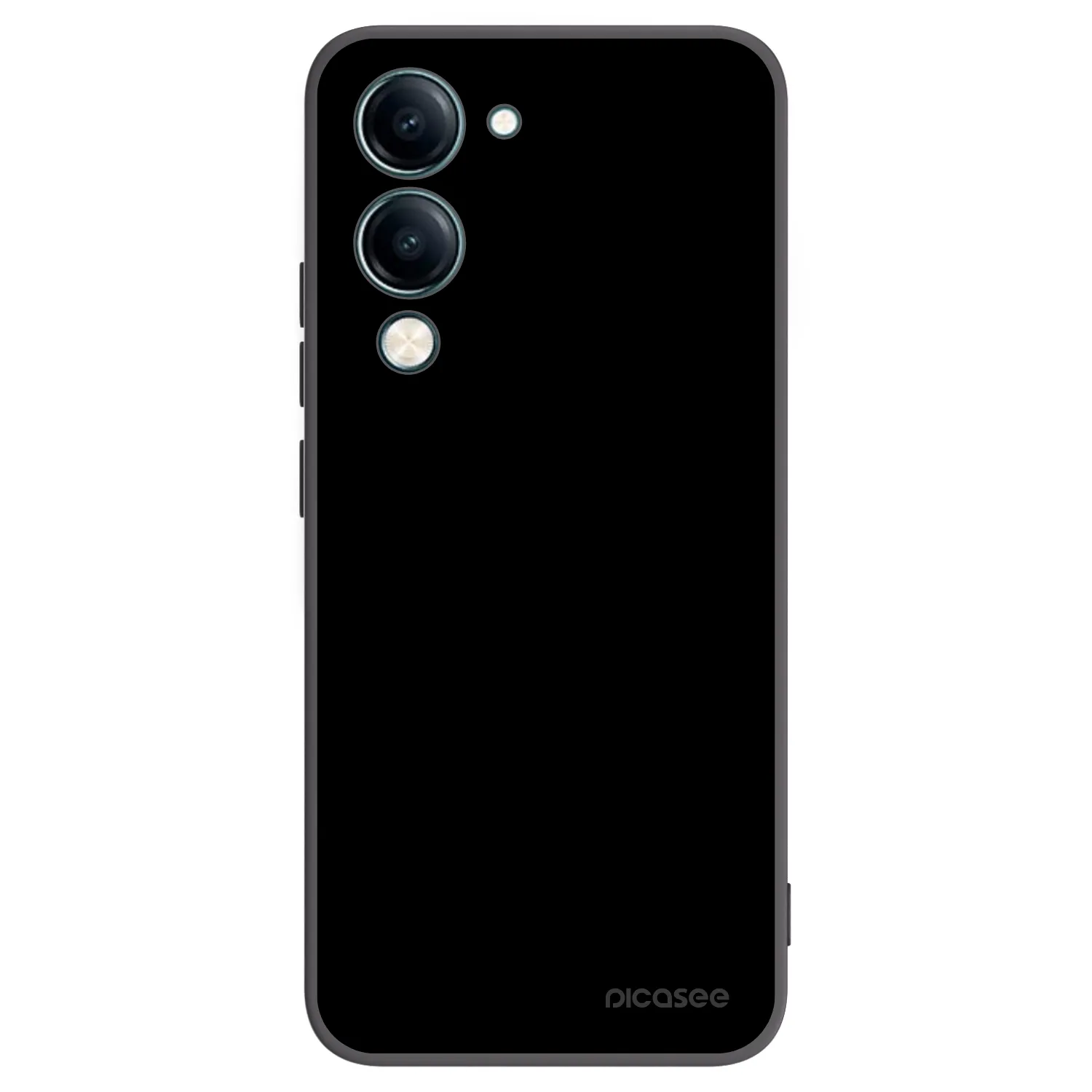 Picasee crna silikonska maskica za Vivo Y29s 5G - Black Bliss