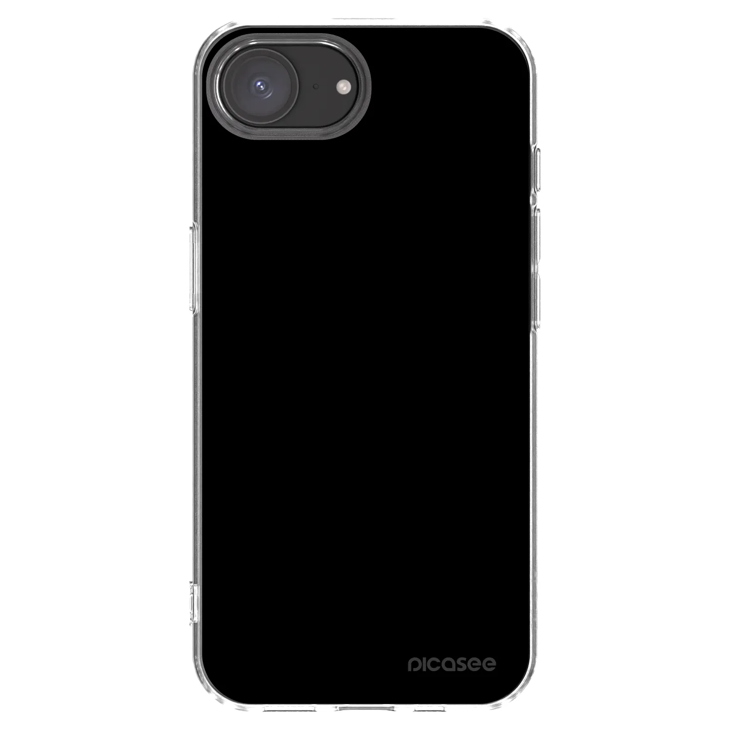 Picasee silikonska prozirna maskica za Apple iPhone 17e - Black Bliss