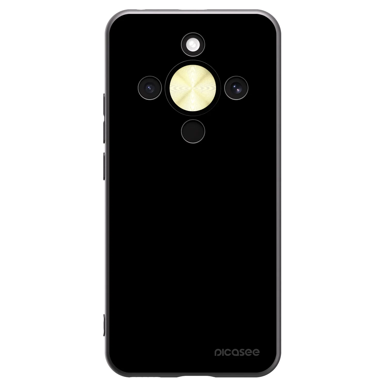 Picasee crna silikonska maskica za Honor Magic8 Lite 5G - Black Bliss