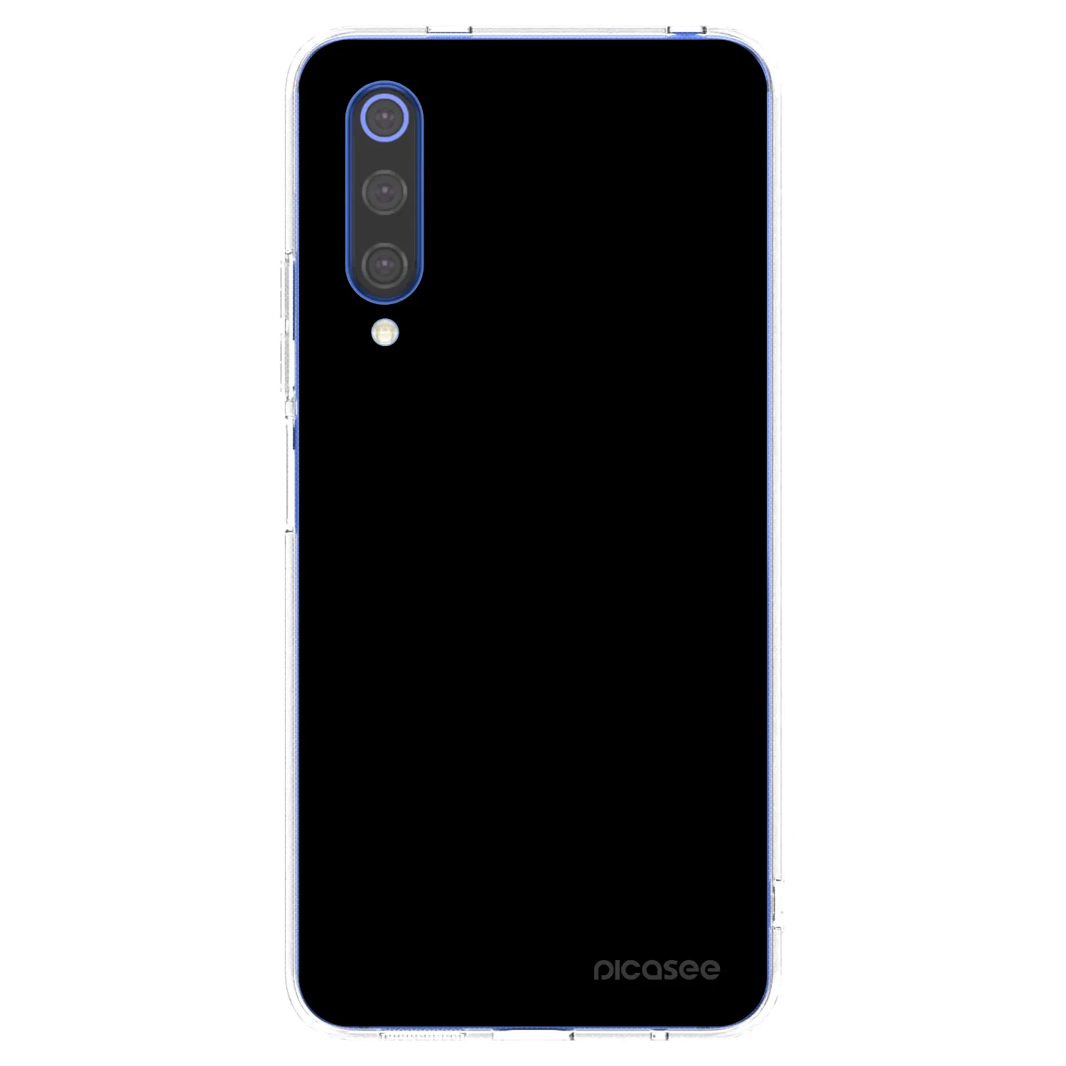 Picasee silikonska prozirna maskica za Xiaomi Mi 9 SE - Black Bliss