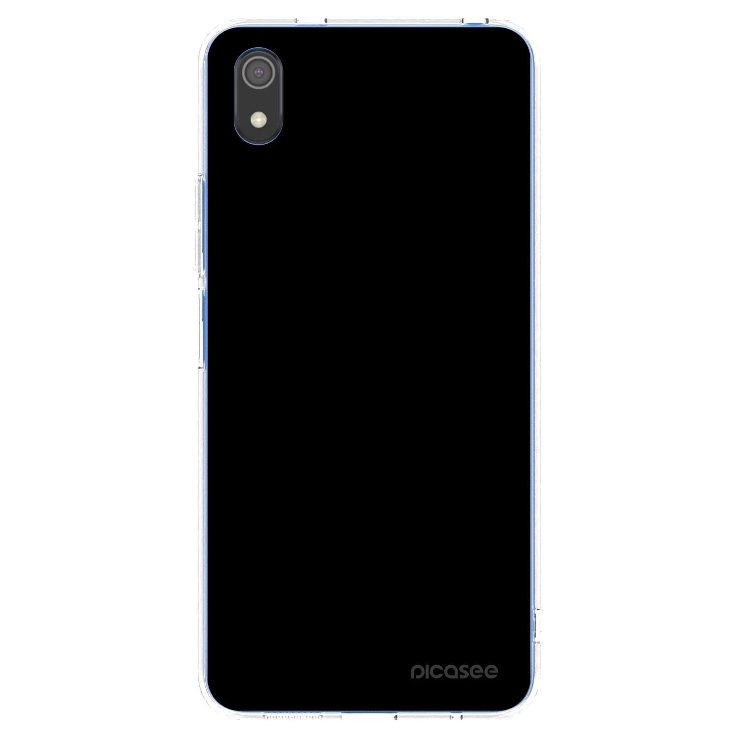 Picasee silikonska prozirna maskica za Xiaomi Redmi 7A - Black Bliss