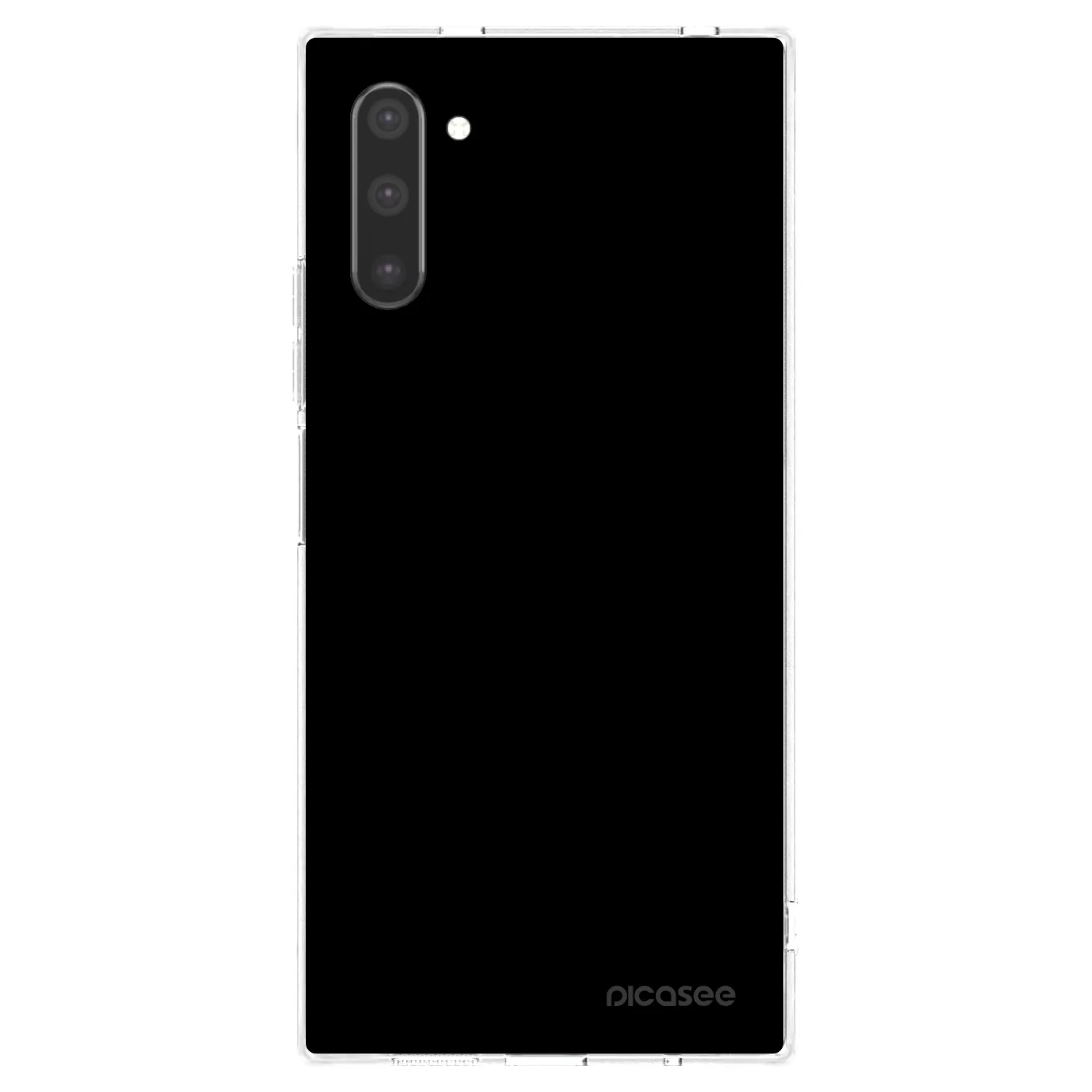 Picasee silikonska prozirna maskica za Samsung Galaxy Note 10 N970F - Black Bliss