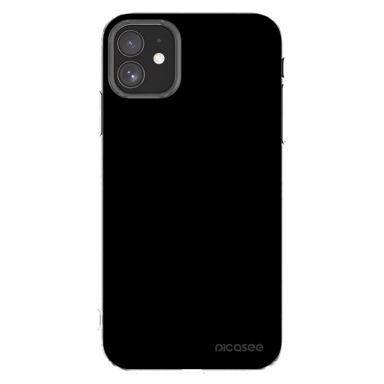 Picasee silikonska prozirna maskica za Apple iPhone 11 - Black Bliss