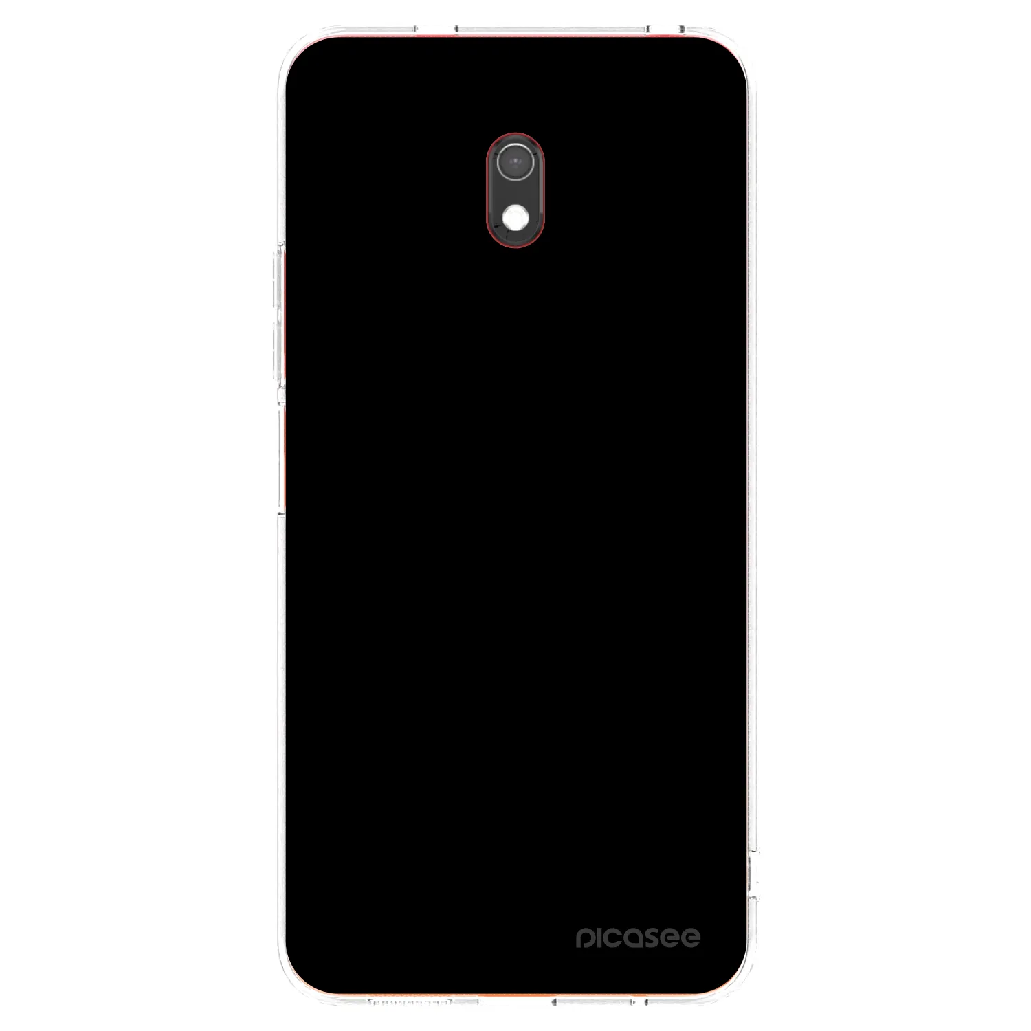 Picasee silikonska prozirna maskica za Xiaomi Redmi 8A - Black Bliss