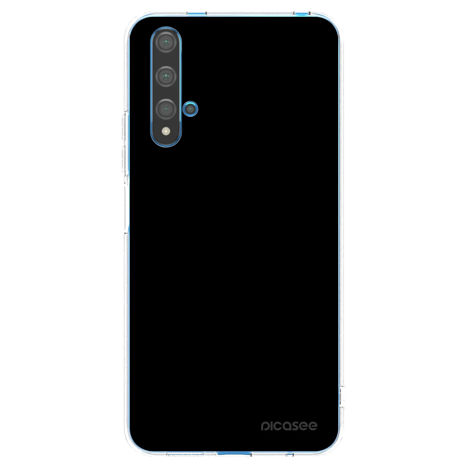 Picasee silikonska prozirna maskica za Huawei Nova 5T - Black Bliss