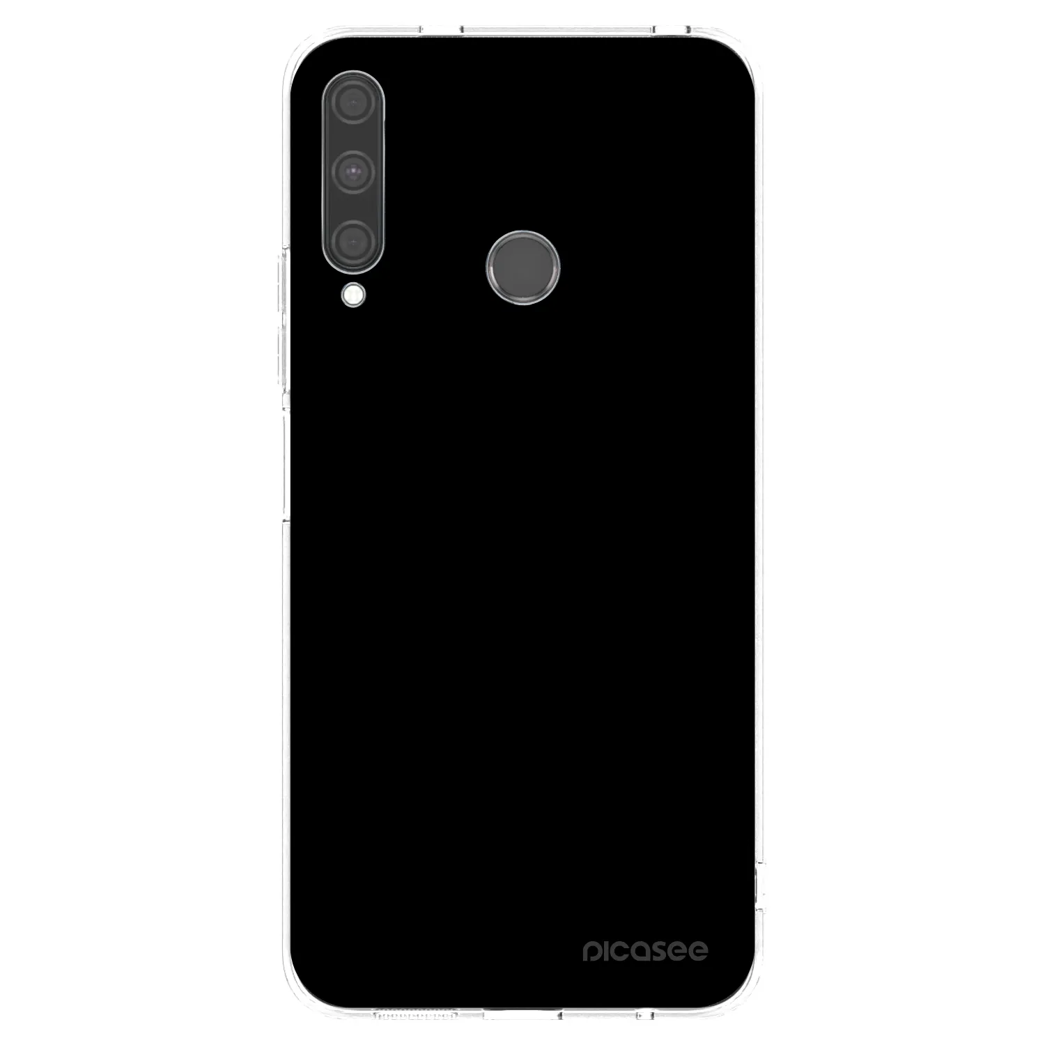 Picasee silikonska prozirna maskica za Huawei P40 Lite E - Black Bliss