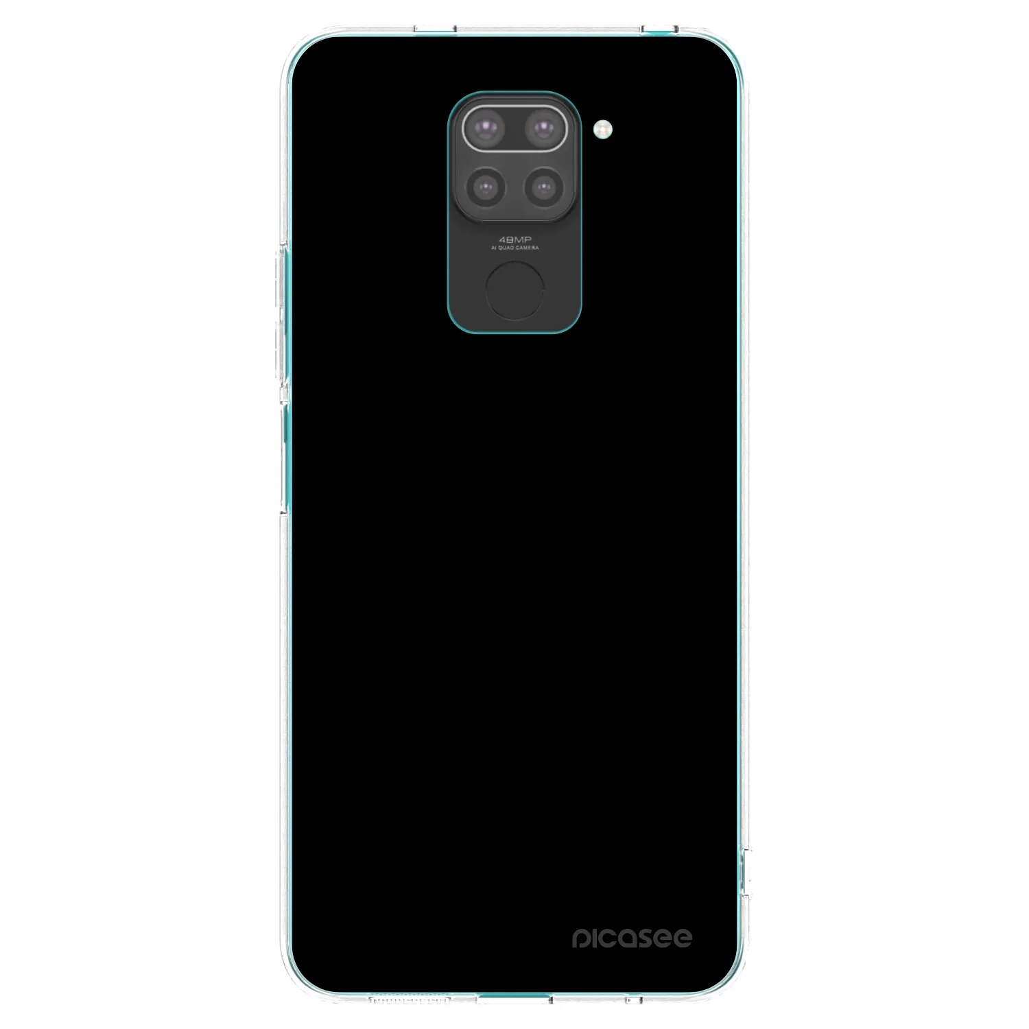 Picasee crna silikonska maskica za Xiaomi Redmi Note 9 - Black Bliss