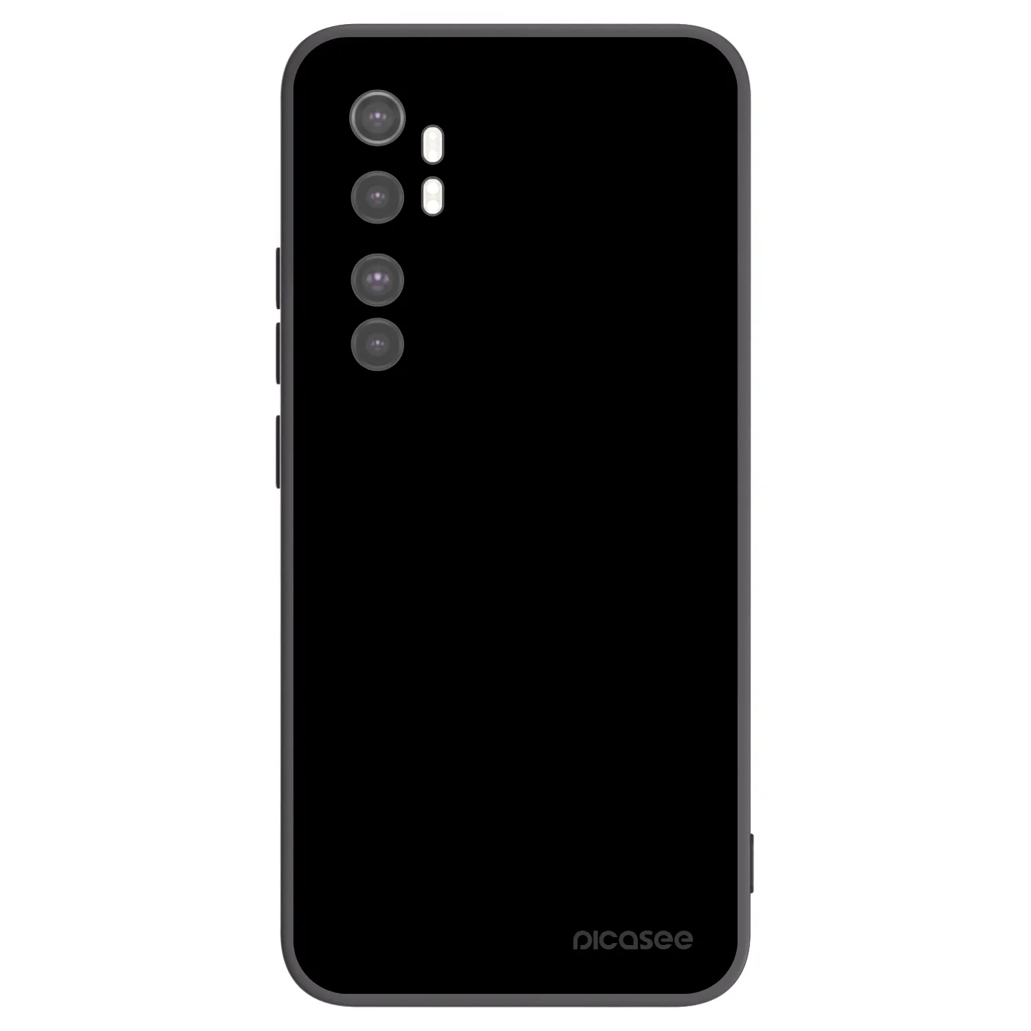 Picasee crna silikonska maskica za Xiaomi Mi Note 10 Lite - Black Bliss