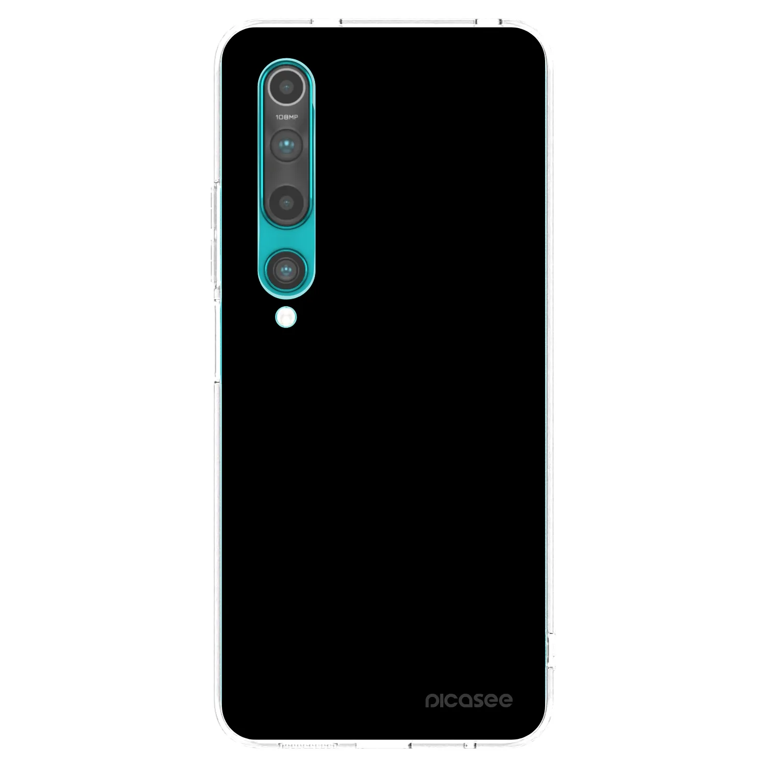 Picasee silikonska prozirna maskica za Xiaomi Mi 10 - Black Bliss