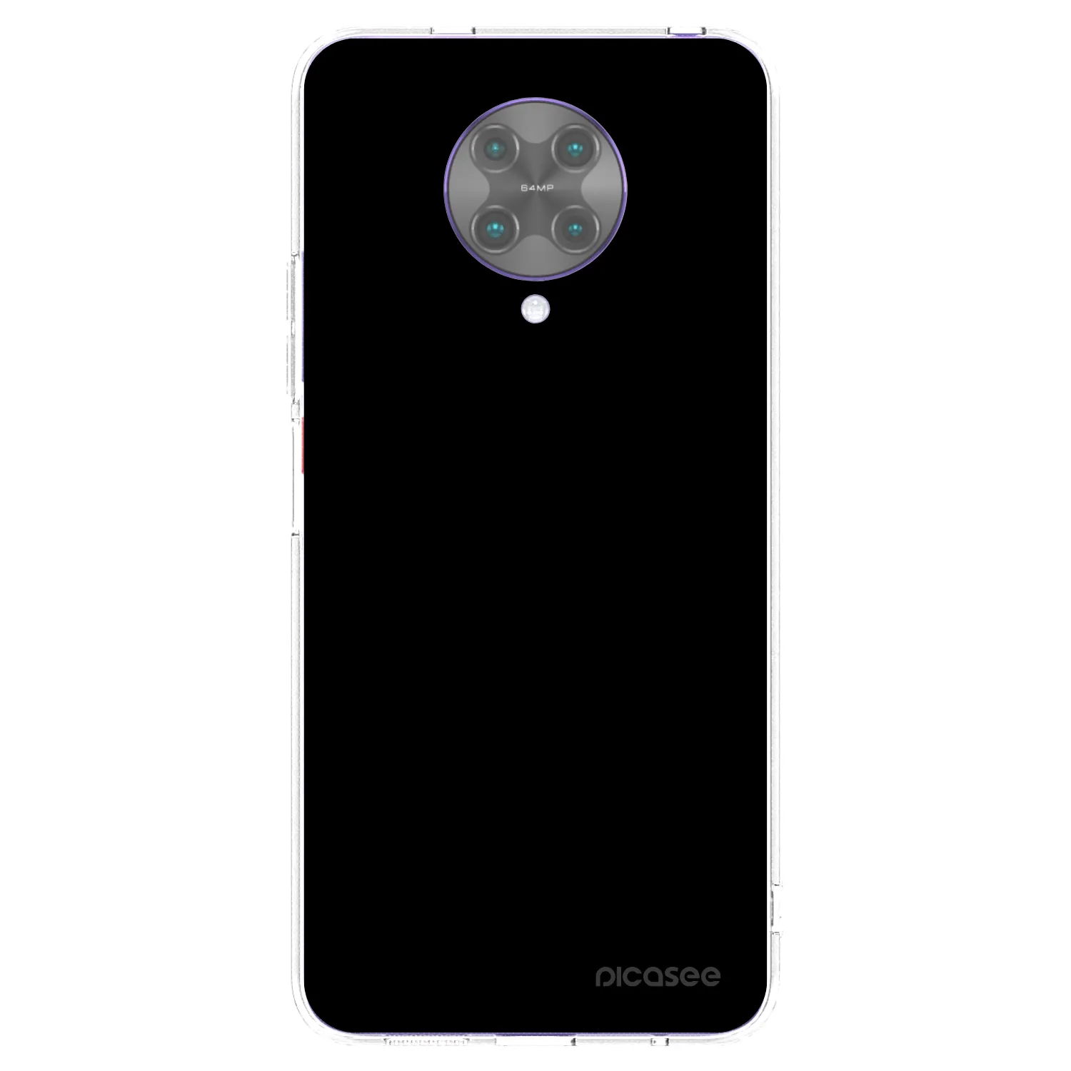 Picasee silikonska prozirna maskica za Xiaomi Poco F2 Pro - Black Bliss