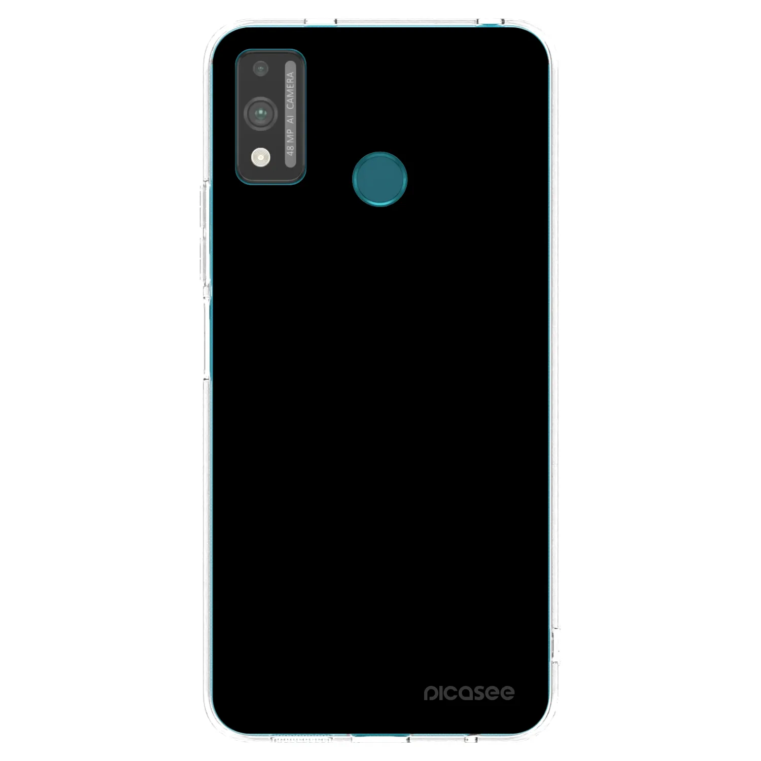 Picasee silikonska prozirna maskica za Honor 9X Lite - Black Bliss