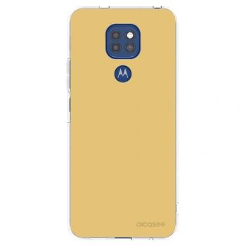 Picasee silikonska prozirna maskica za Motorola Moto G9 Play - Canary Crystal