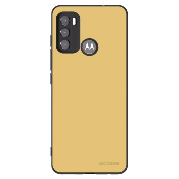 Picasee crna silikonska maskica za Motorola Moto G60 - Canary Crystal