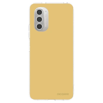 Picasee silikonska prozirna maskica za Motorola Moto G51 - Canary Crystal