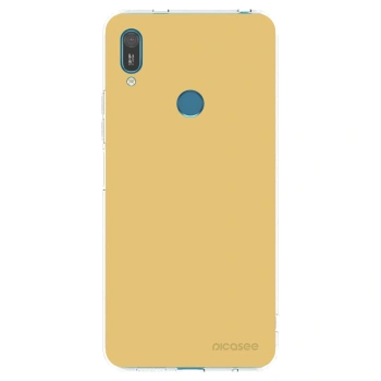 Picasee silikonska prozirna maskica za Huawei Y7 2019 - Canary Crystal