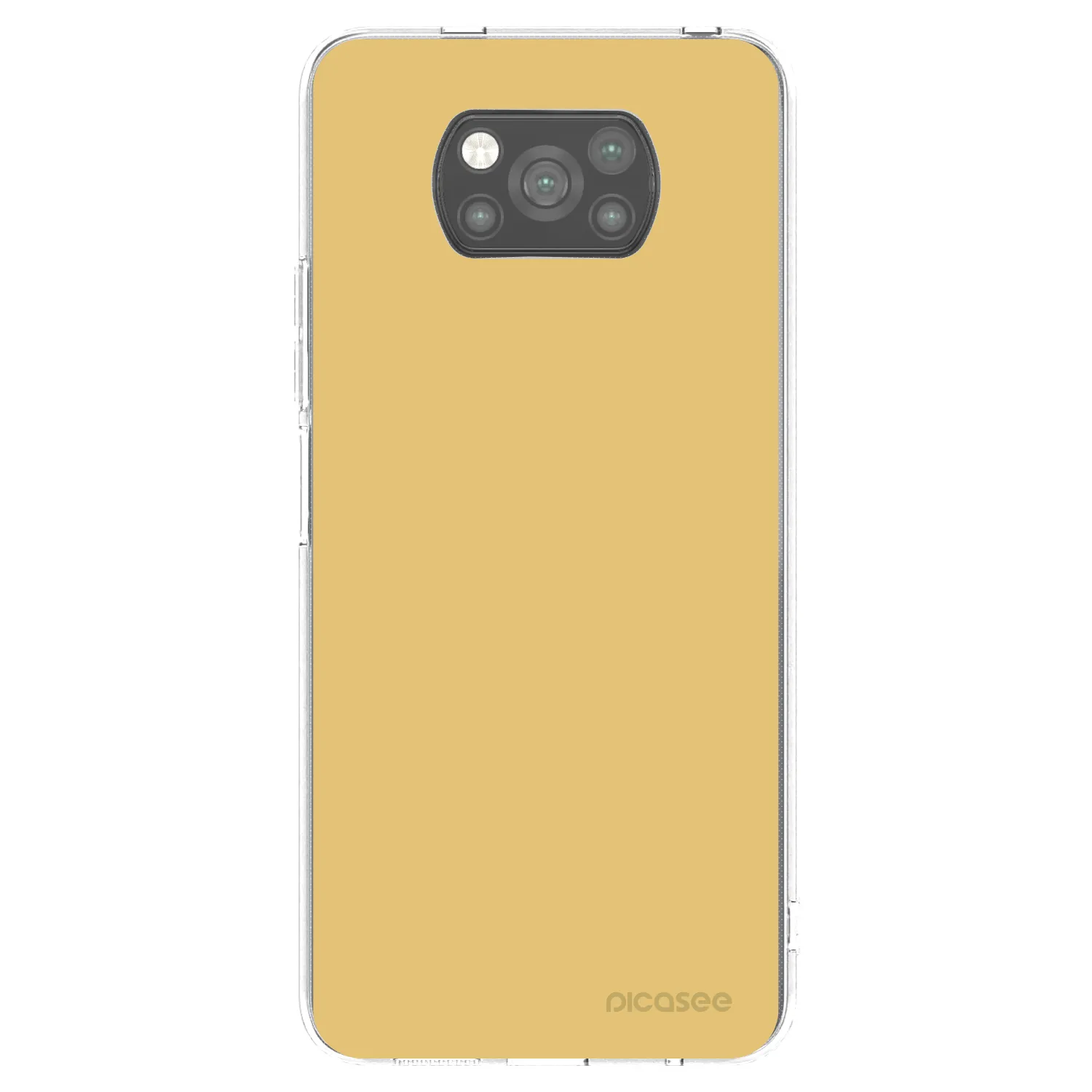Picasee crna silikonska maskica za Xiaomi Poco X3 - Canary Crystal