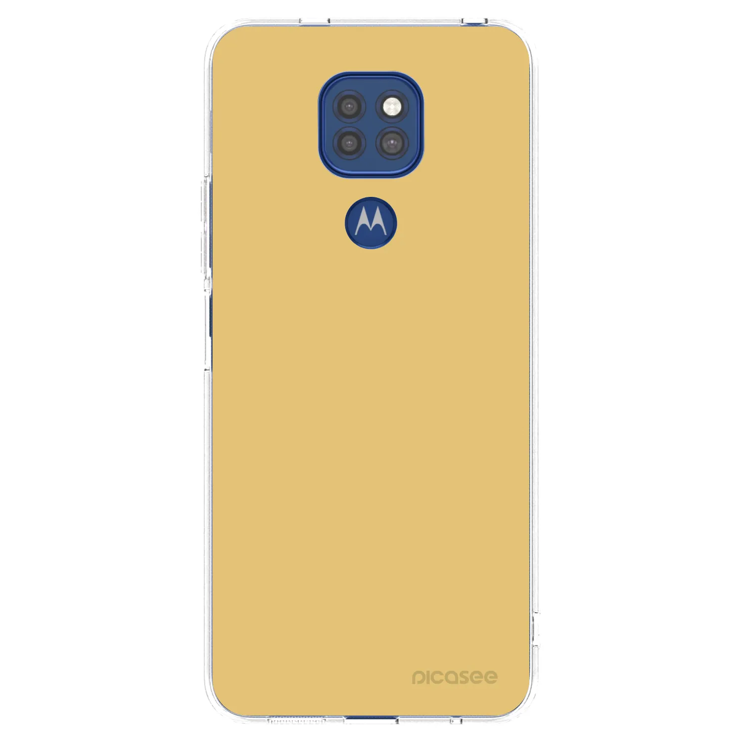 Picasee silikonska prozirna maskica za Motorola Moto G9 Play - Canary Crystal