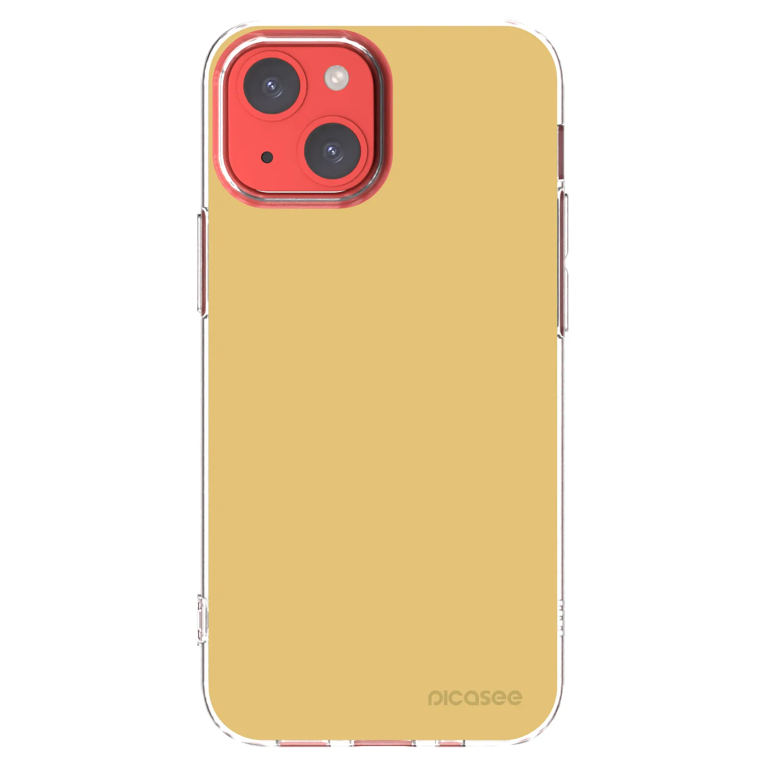 Picasee silikonska prozirna maskica za Apple iPhone 13 mini - Canary Crystal