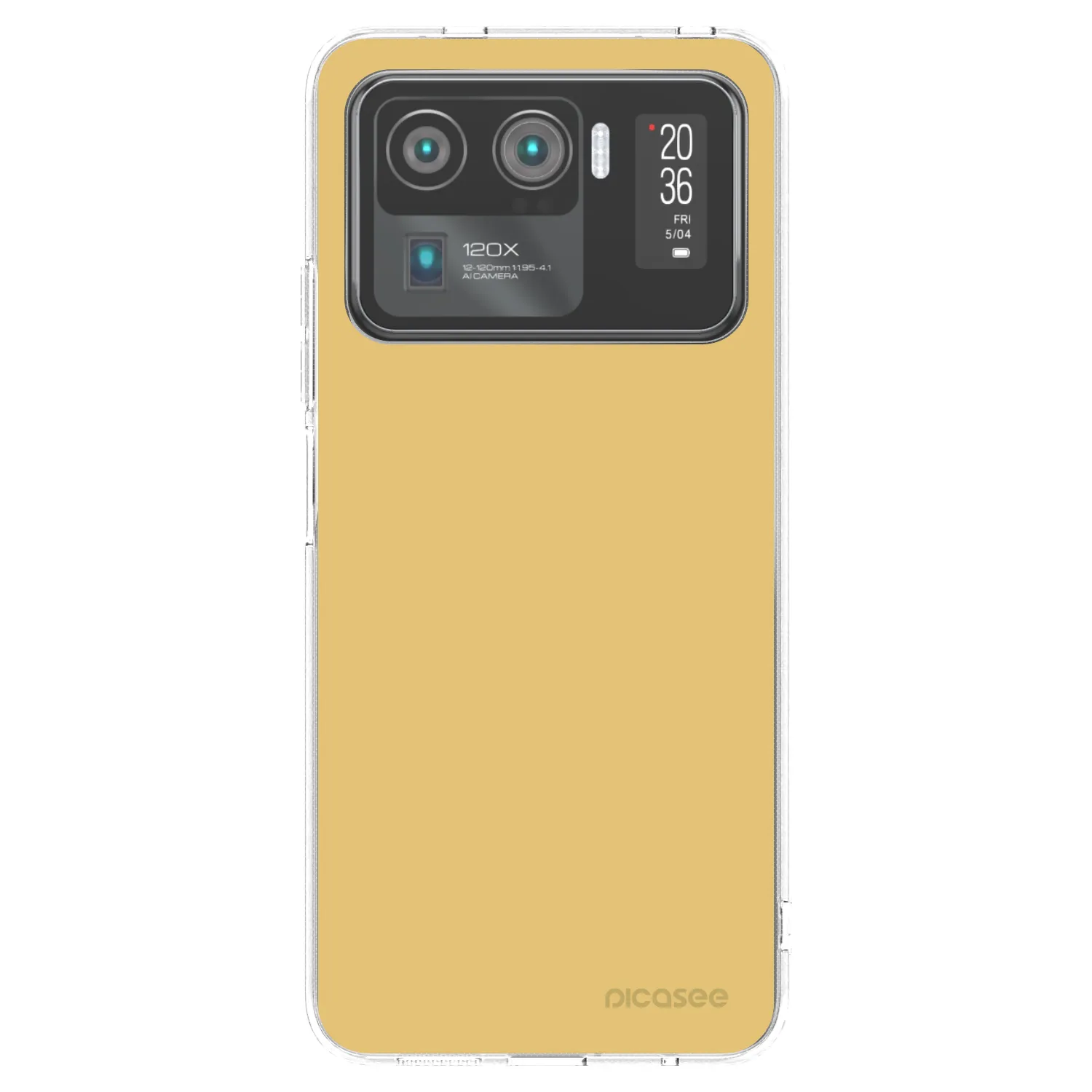 Picasee silikonska prozirna maskica za Xiaomi Mi 11 Ultra - Canary Crystal