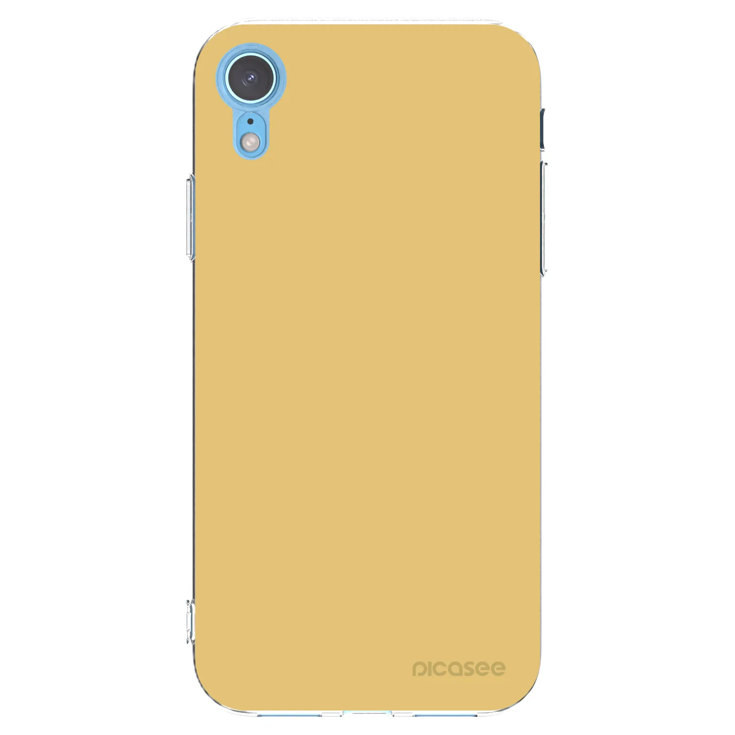Picasee silikonska prozirna maskica za Apple iPhone XR - Canary Crystal