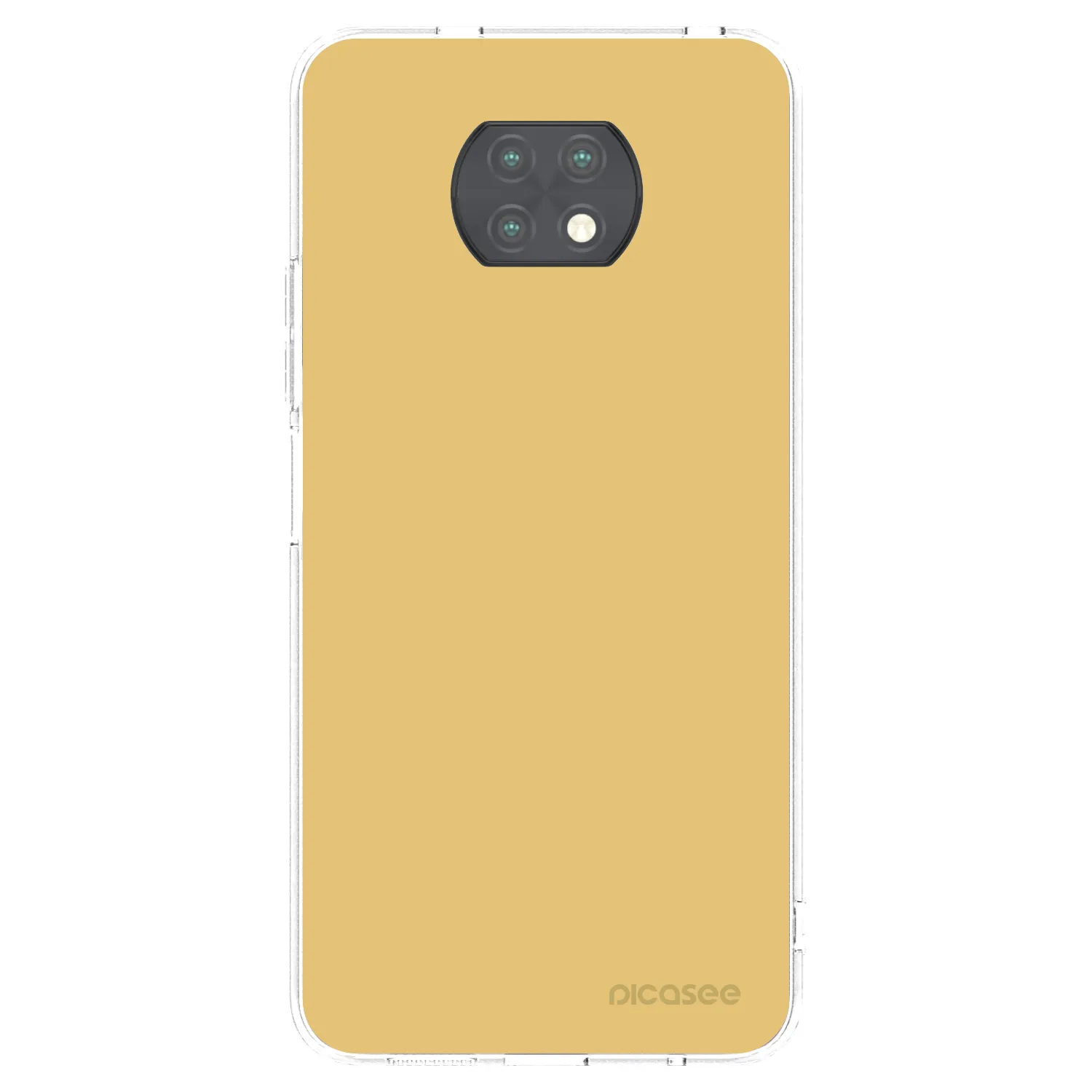 Picasee silikonska prozirna maskica za Xiaomi Redmi Note 9T - Canary Crystal