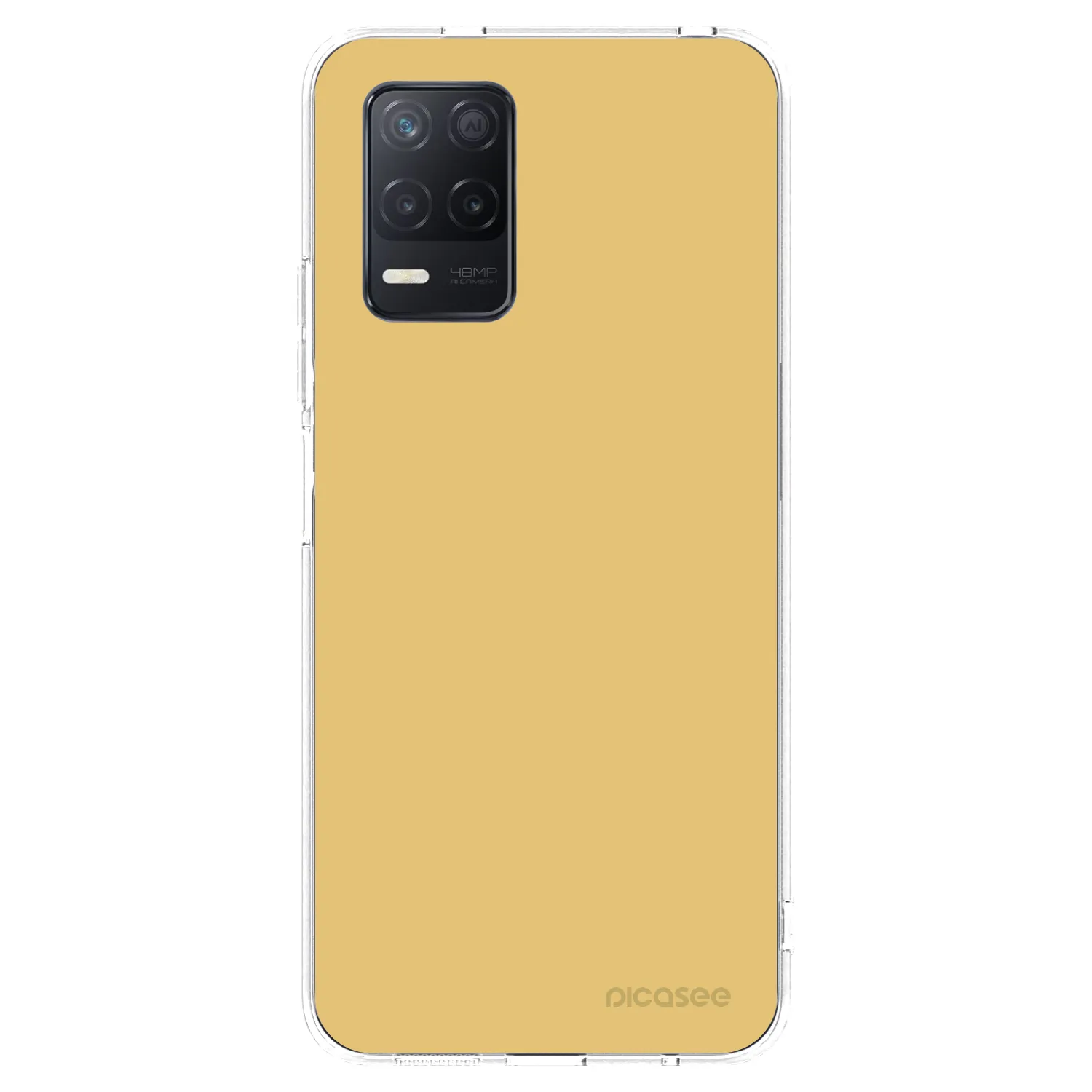 Picasee silikonska prozirna maskica za Realme 8 5G - Canary Crystal
