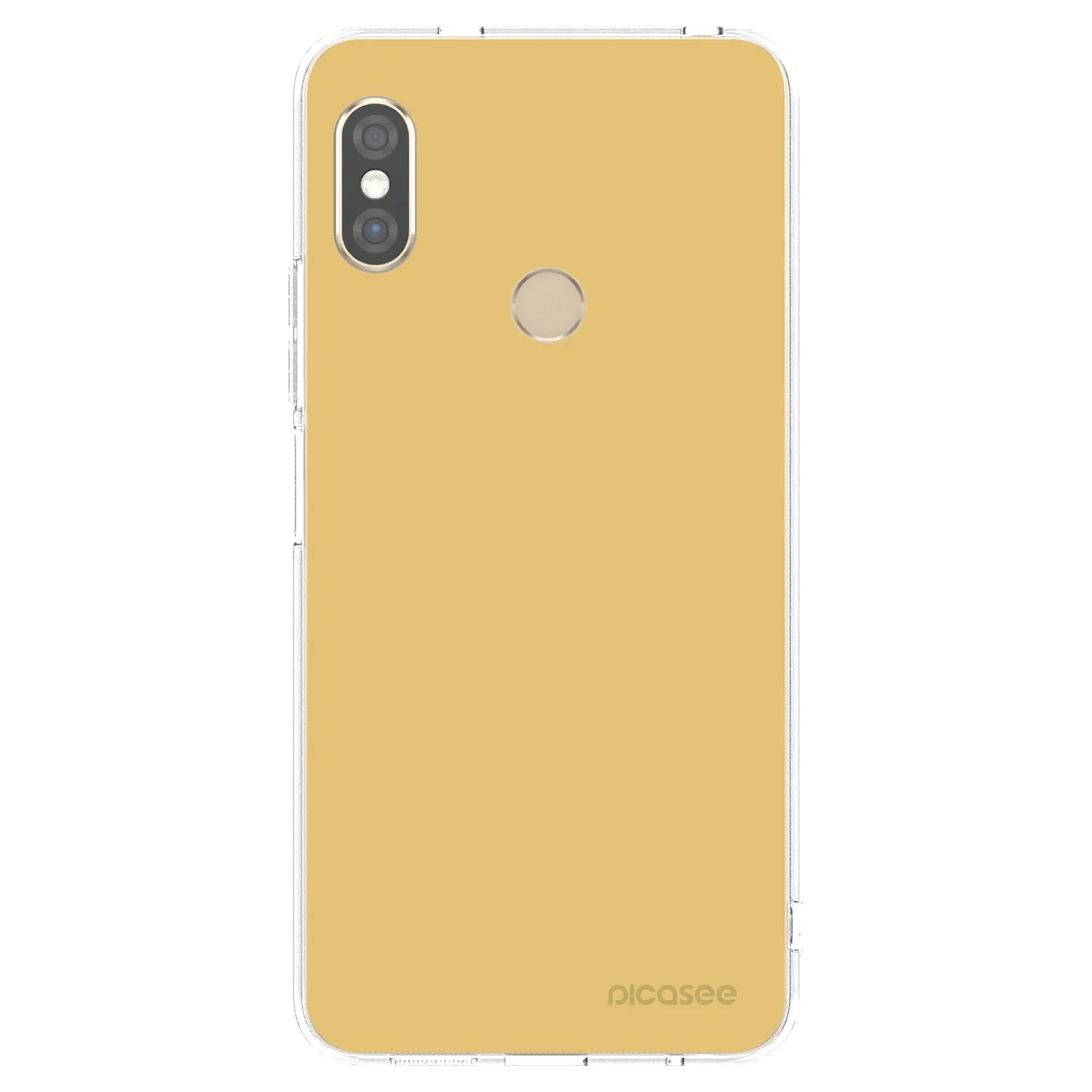 Picasee silikonska prozirna maskica za Xiaomi Redmi Note 5 Global - Canary Crystal