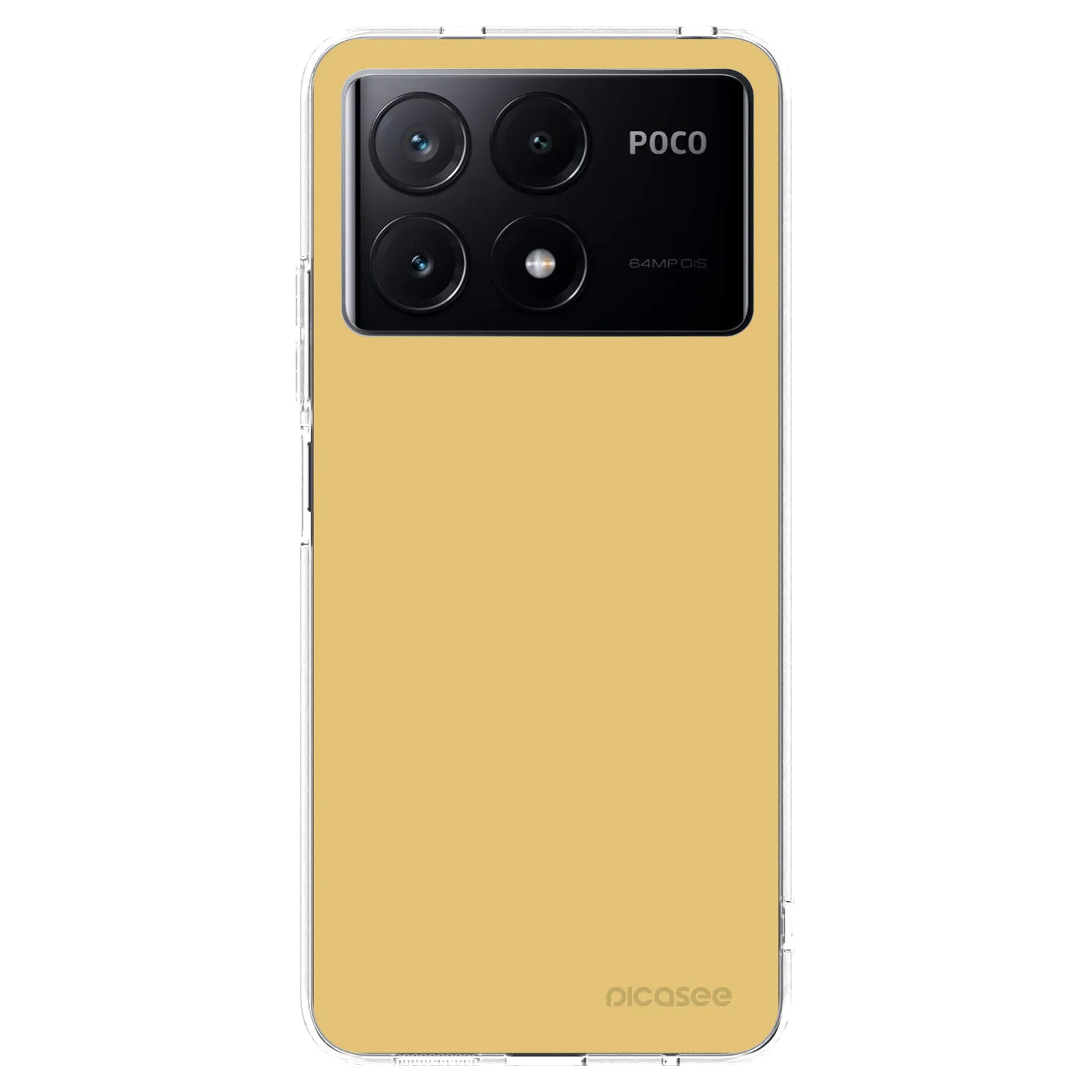 Picasee silikonska prozirna maskica za Xiaomi Poco X6 Pro - Canary Crystal