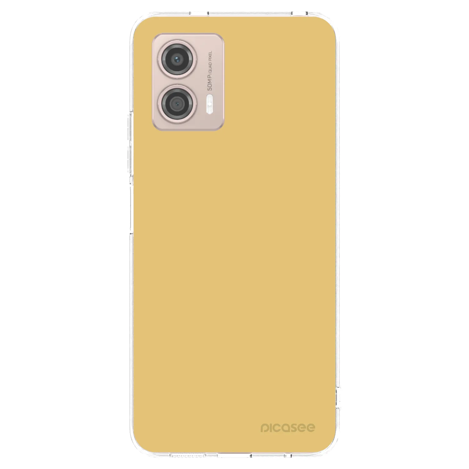 Picasee silikonska prozirna maskica za Motorola Moto G53 5G - Canary Crystal