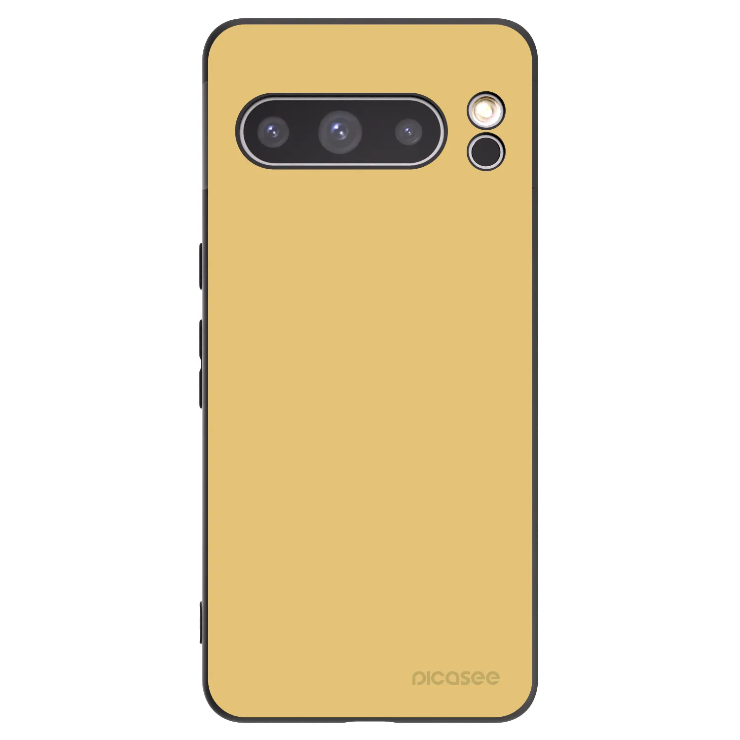 Picasee crna silikonska maskica za Google Pixel 8 Pro - Canary Crystal