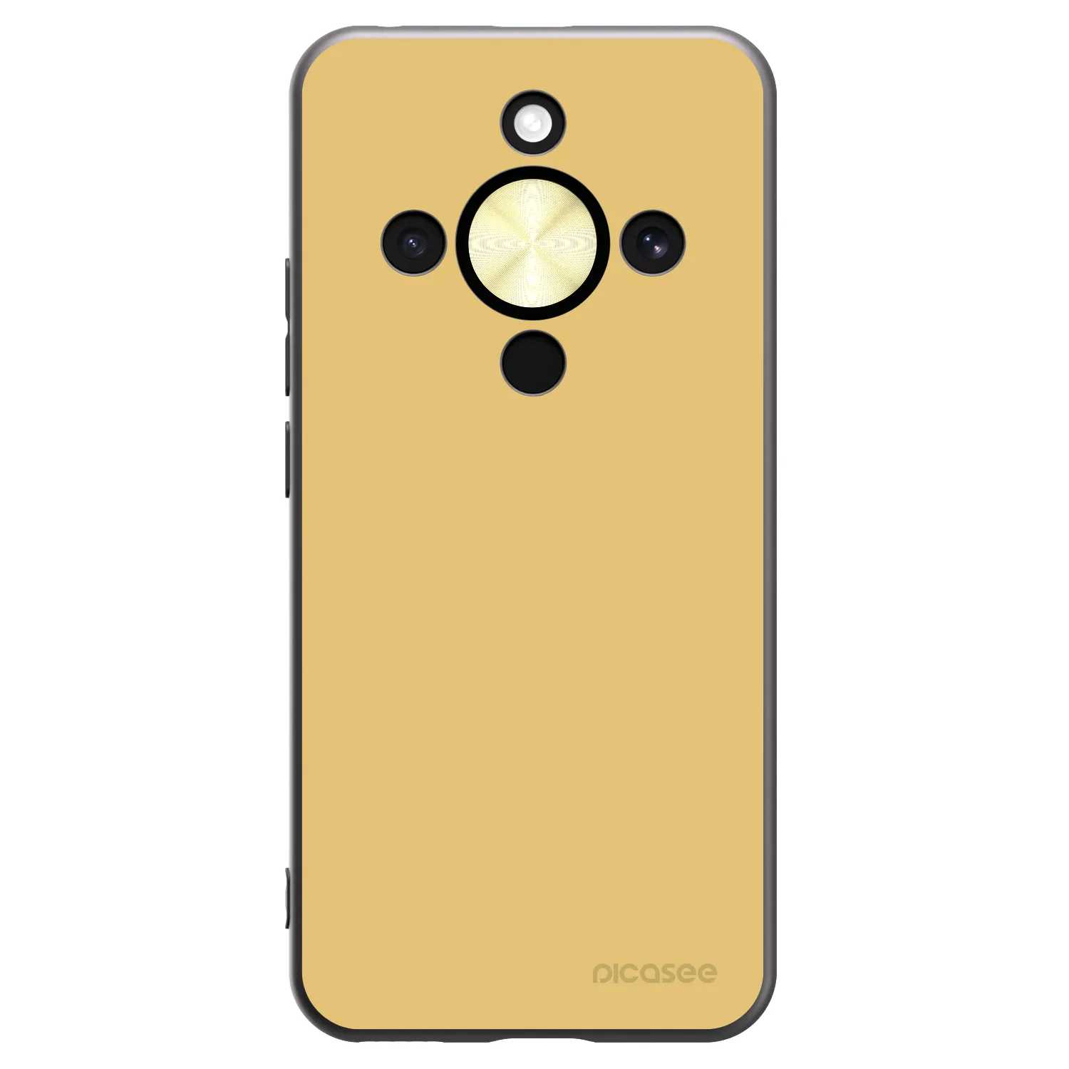 Picasee crna silikonska maskica za Honor Magic8 Lite 5G - Canary Crystal
