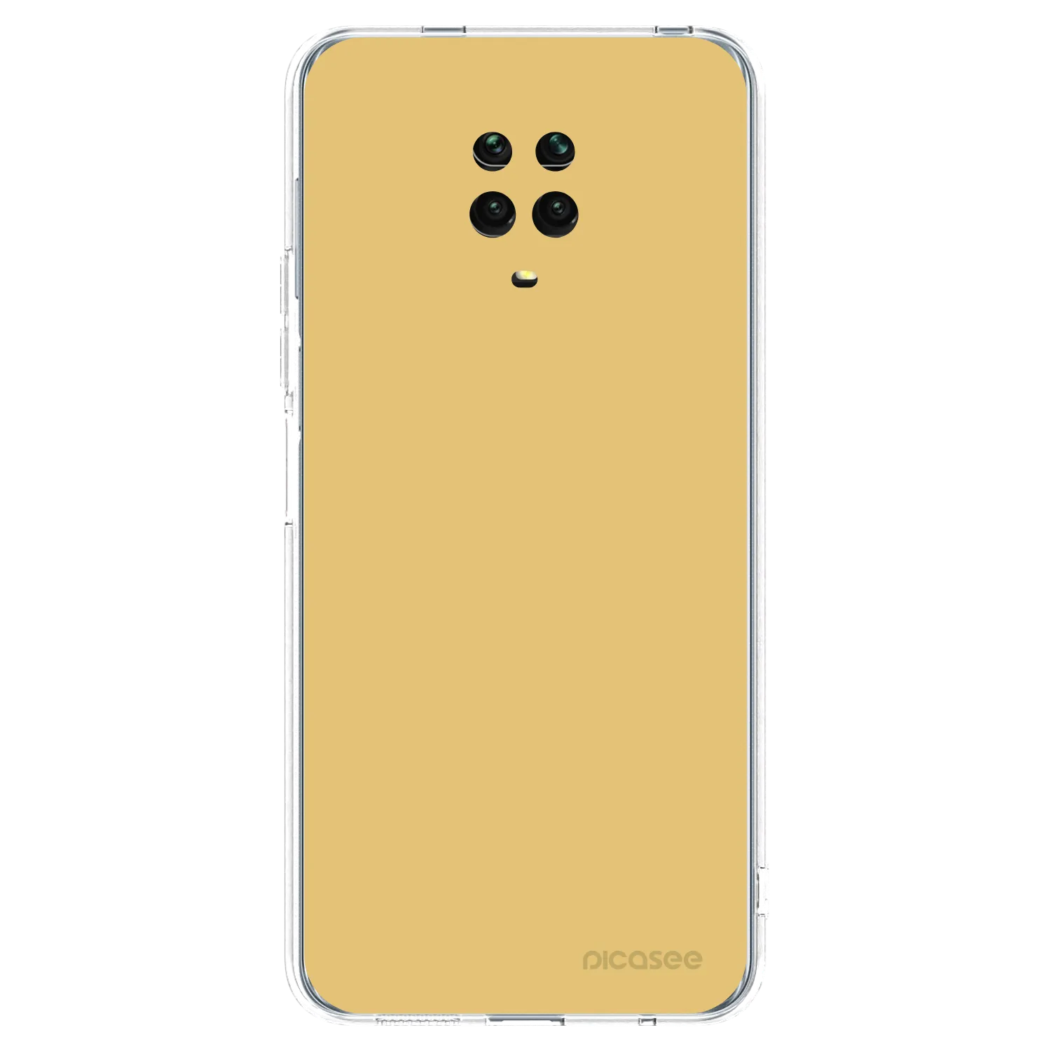 Picasee silikonska prozirna maskica za Xiaomi Redmi Note 9 Pro - Canary Crystal