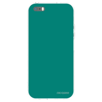 Picasee silikonska prozirna maskica za Apple iPhone 5/5S/SE - Emerald Mist