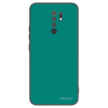 Picasee crna silikonska maskica za Xiaomi Redmi 9 - Emerald Mist