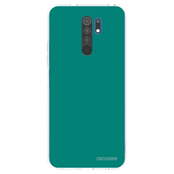 Picasee silikonska prozirna maskica za Xiaomi Redmi 9 - Emerald Mist