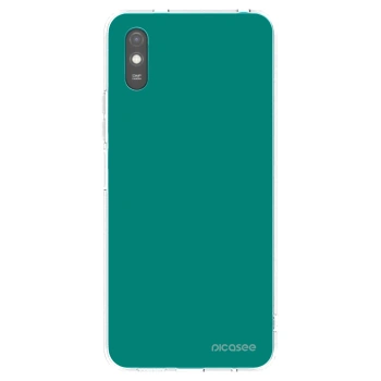 Picasee silikonska prozirna maskica za Xiaomi Redmi 9A - Emerald Mist