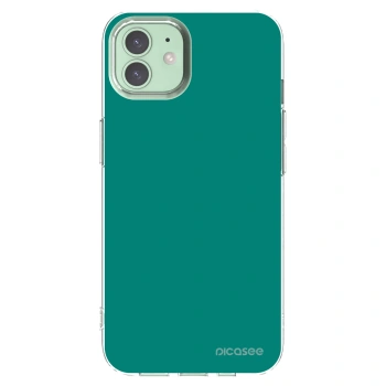 Picasee silikonska prozirna maskica za Apple iPhone 12 - Emerald Mist