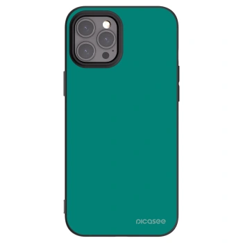 Picasee crna silikonska maskica za Apple iPhone 12 Pro Max - Emerald Mist