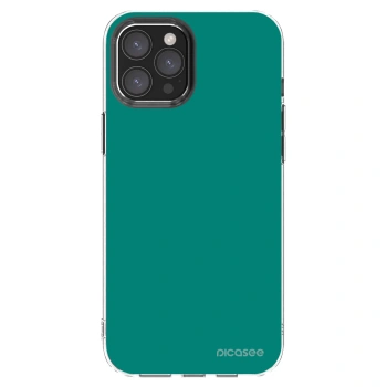 Picasee silikonska prozirna maskica za Apple iPhone 12 Pro Max - Emerald Mist