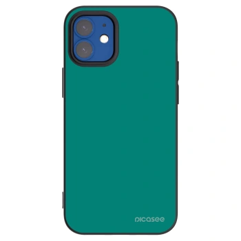 Picasee crna silikonska maskica za Apple iPhone 12 mini - Emerald Mist