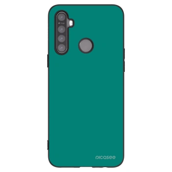 Picasee crna silikonska maskica za Realme 5 - Emerald Mist