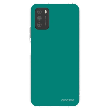Picasee silikonska prozirna maskica za Xiaomi Poco M3 - Emerald Mist