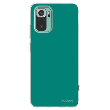 Picasee silikonska prozirna maskica za Xiaomi Redmi Note 10 Pro - Emerald Mist