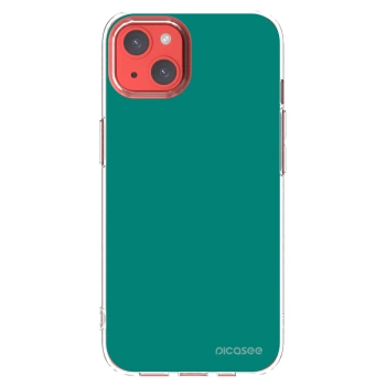Picasee silikonska prozirna maskica za Apple iPhone 13 - Emerald Mist