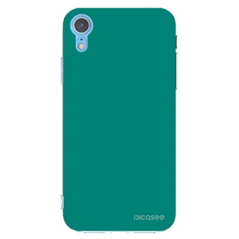Picasee silikonska prozirna maskica za Apple iPhone XR - Emerald Mist