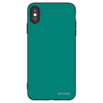 Picasee crna silikonska maskica za Apple iPhone XS Max - Emerald Mist