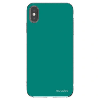 Picasee silikonska prozirna maskica za Apple iPhone XS Max - Emerald Mist