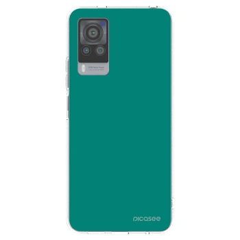Picasee silikonska prozirna maskica za Vivo X60 Pro 5G - Emerald Mist